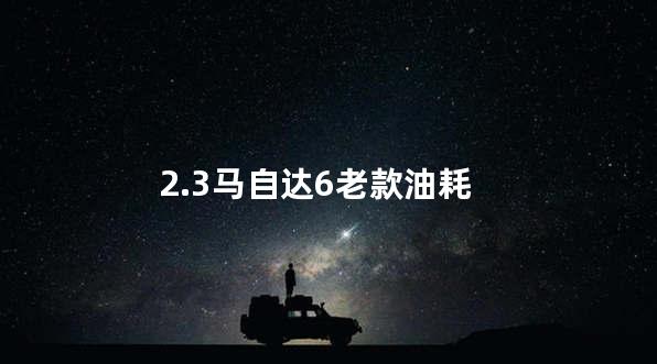 2.3马自达6老款油耗