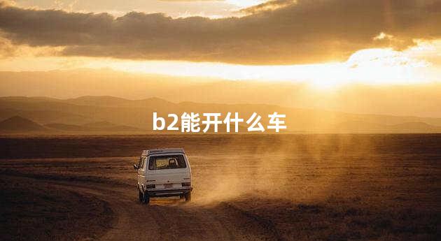 b2能开什么车