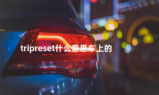 tripreset什么意思车上的