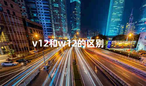 v12和w12的区别