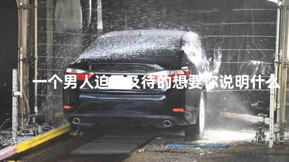 一个男人迫不及待的想要你说明什么