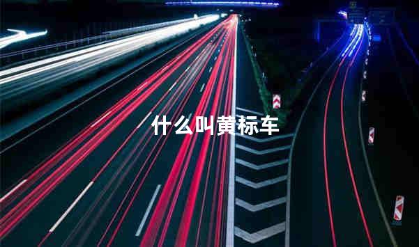 什么叫黄标车