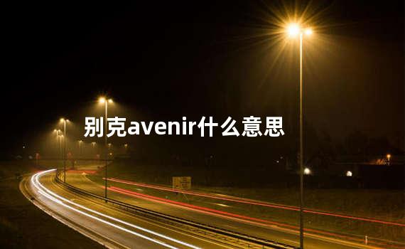 别克avenir什么意思