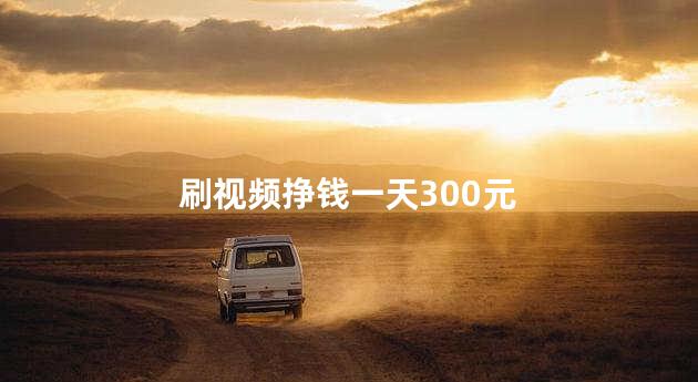 刷视频挣钱一天300元