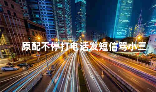 原配不停打电话发短信骂小三