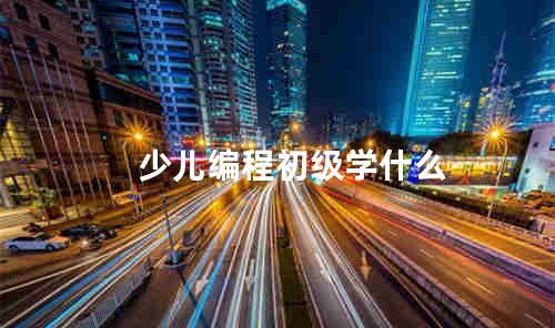 少儿编程初级学什么