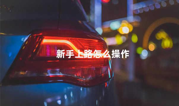 新手上路怎么操作