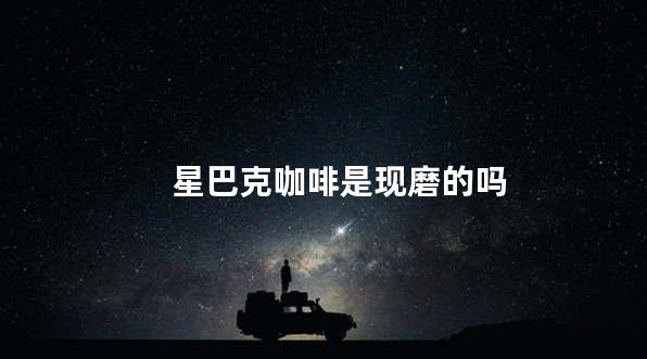 星巴克咖啡是现磨的吗