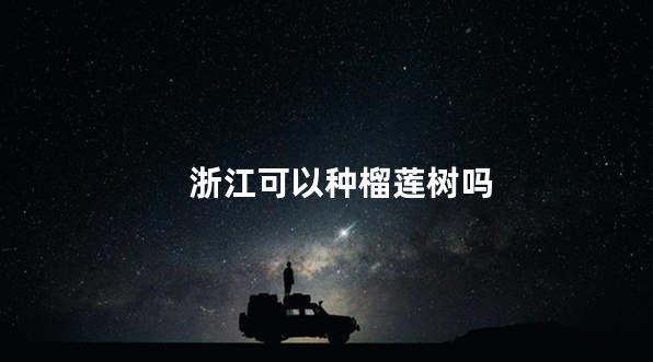 浙江可以种榴莲树吗