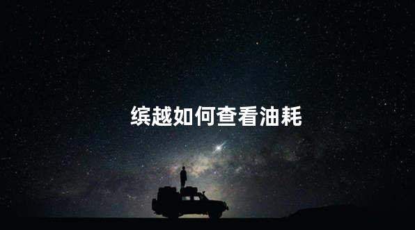缤越如何查看油耗