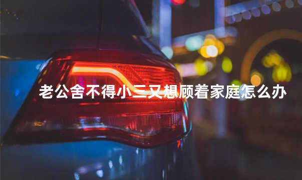 老公舍不得小三又想顾着家庭怎么办