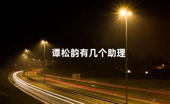 谭松韵有几个助理