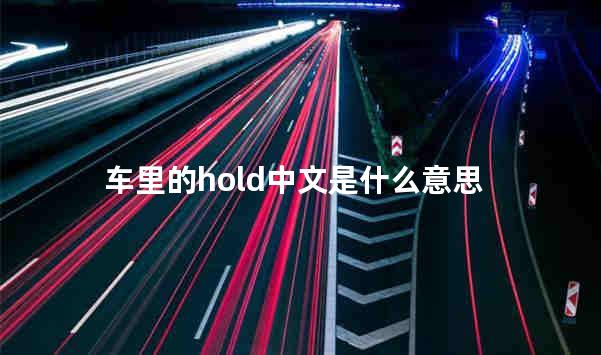 车里的hold中文是什么意思