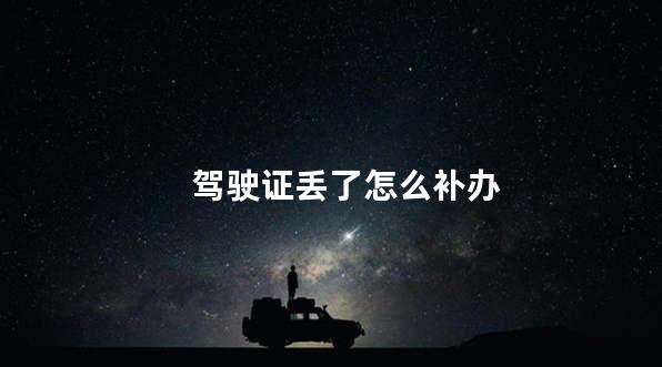 驾驶证丢了怎么补办