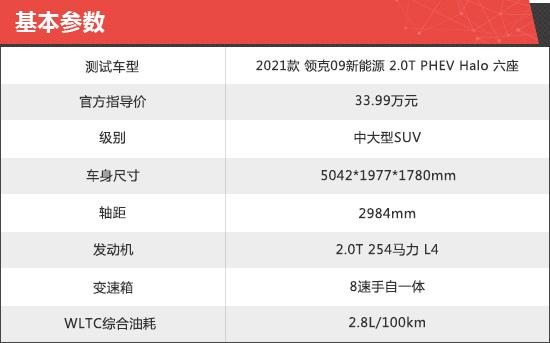 2021款领克09新能源新车商品性评价