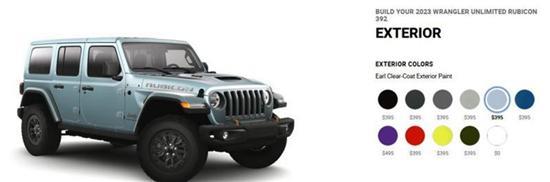 2023款车型Jeep牧马人将引入两款全新配色