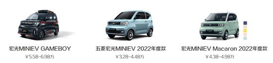 新能源销冠宏光MINIEV 有着怎样的产品？