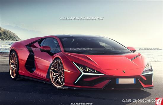 兰博基尼Aventador继任者渲染图曝光