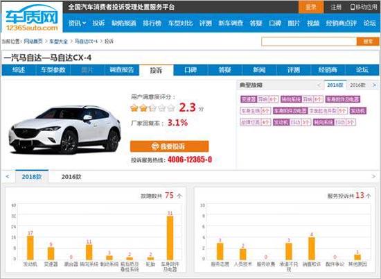 CX-4转向异响暴露一汽马自达质量体系短板