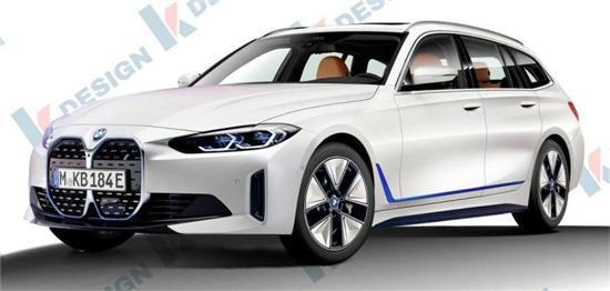 外观造型更加动感 BMW i4 Touring渲染图