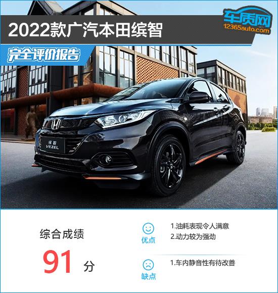 2022款广汽本田缤智完全评价报告